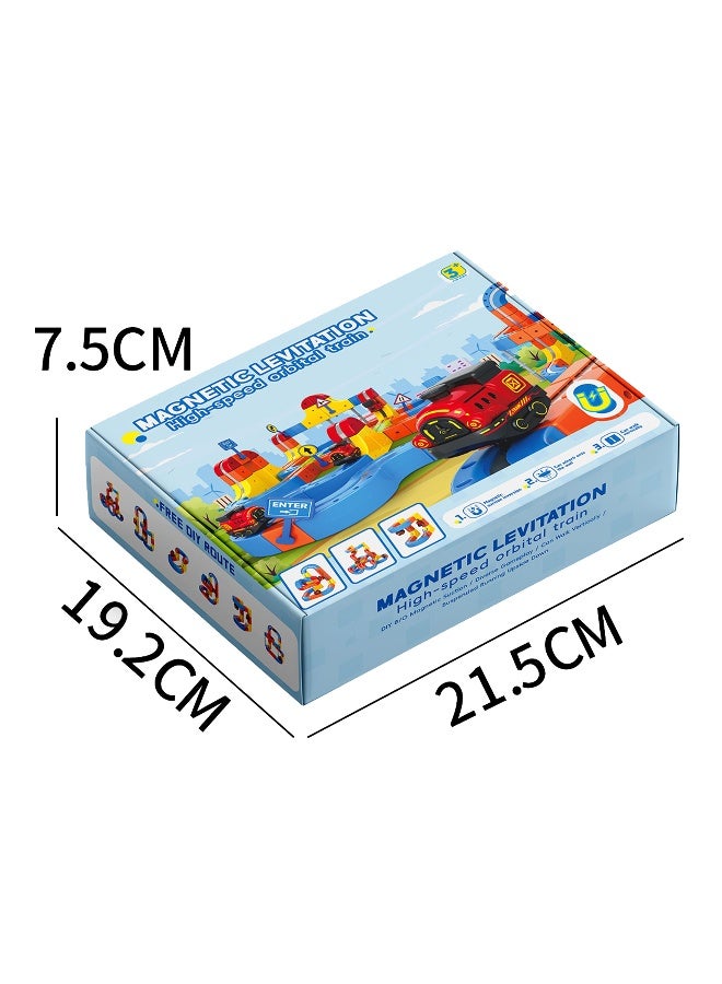 ماجني الاصحاب 73PCS High-Speed Versatile Anti-Gravity Maglev Train Set with Levitating Magnetic Tracks, Modular DIY Rail System, STEM Building Toy for Kids Creative Play - Image 3